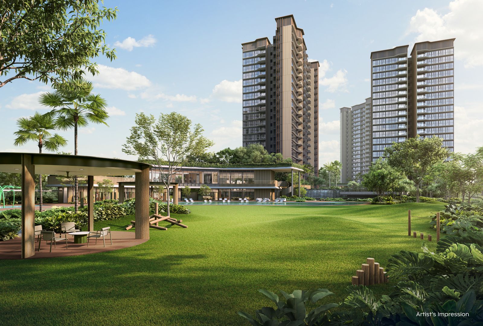 Artist's impression of the Grand Lawn Pavilion and Grand Lawn