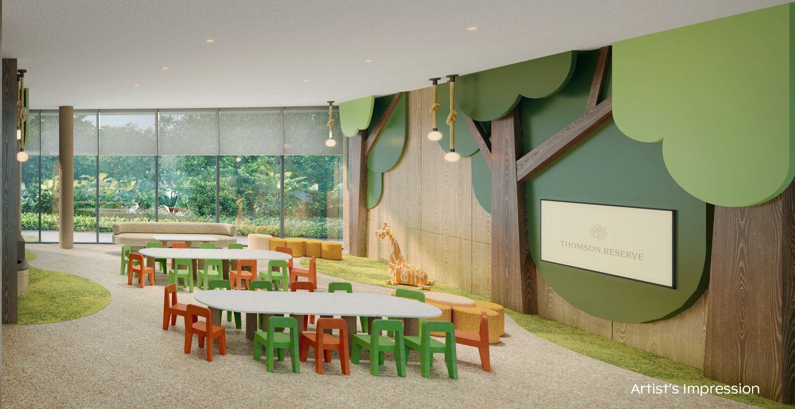 Artist's impression of the Little Canopy Room kids function room
