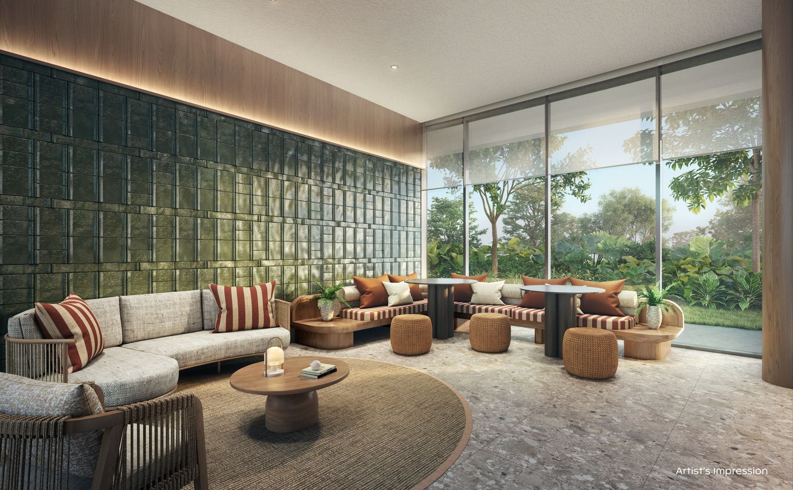 Artist's impression of the Olive Lounge social lounge