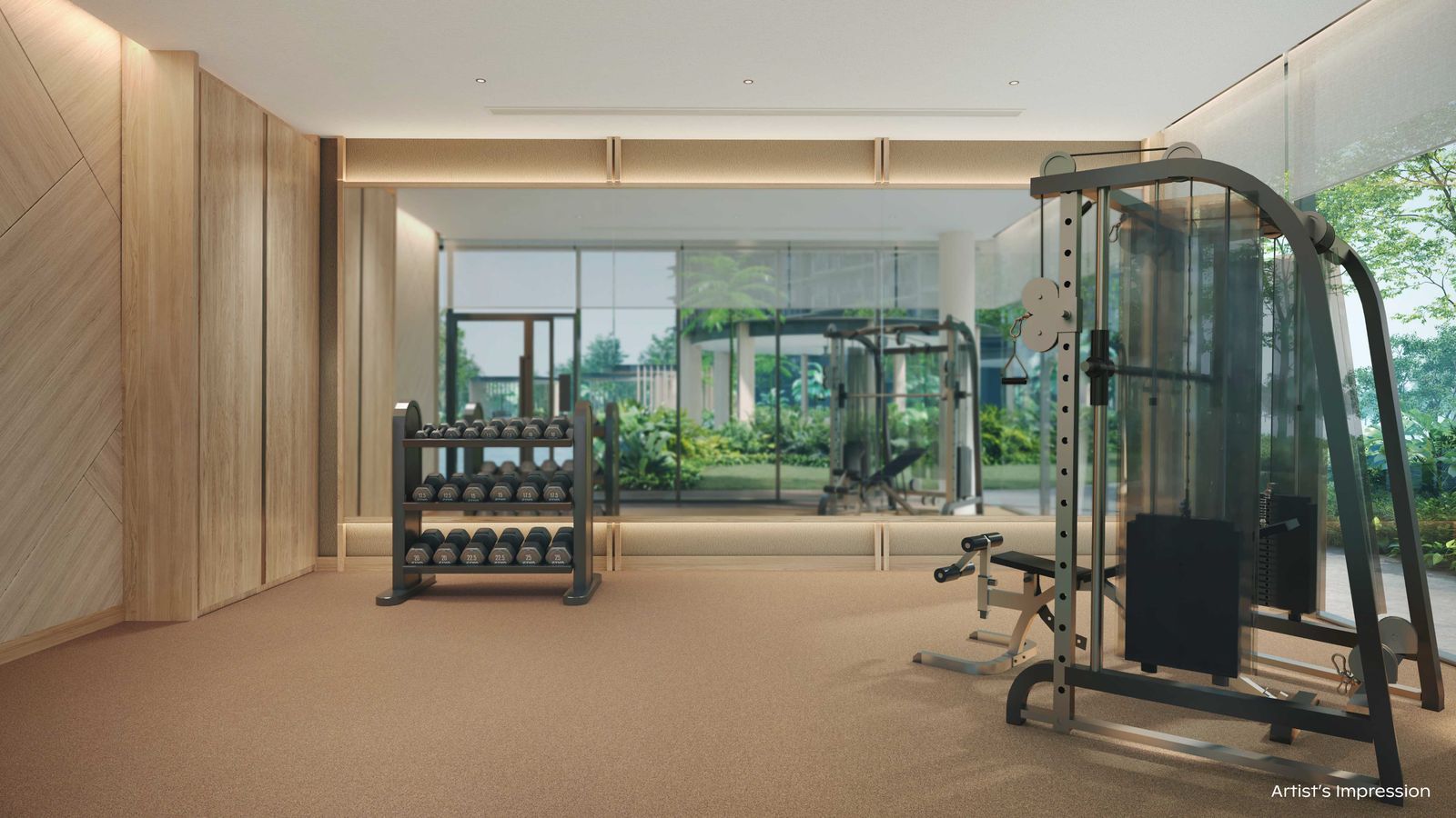 Artist's impression of the Private Gym