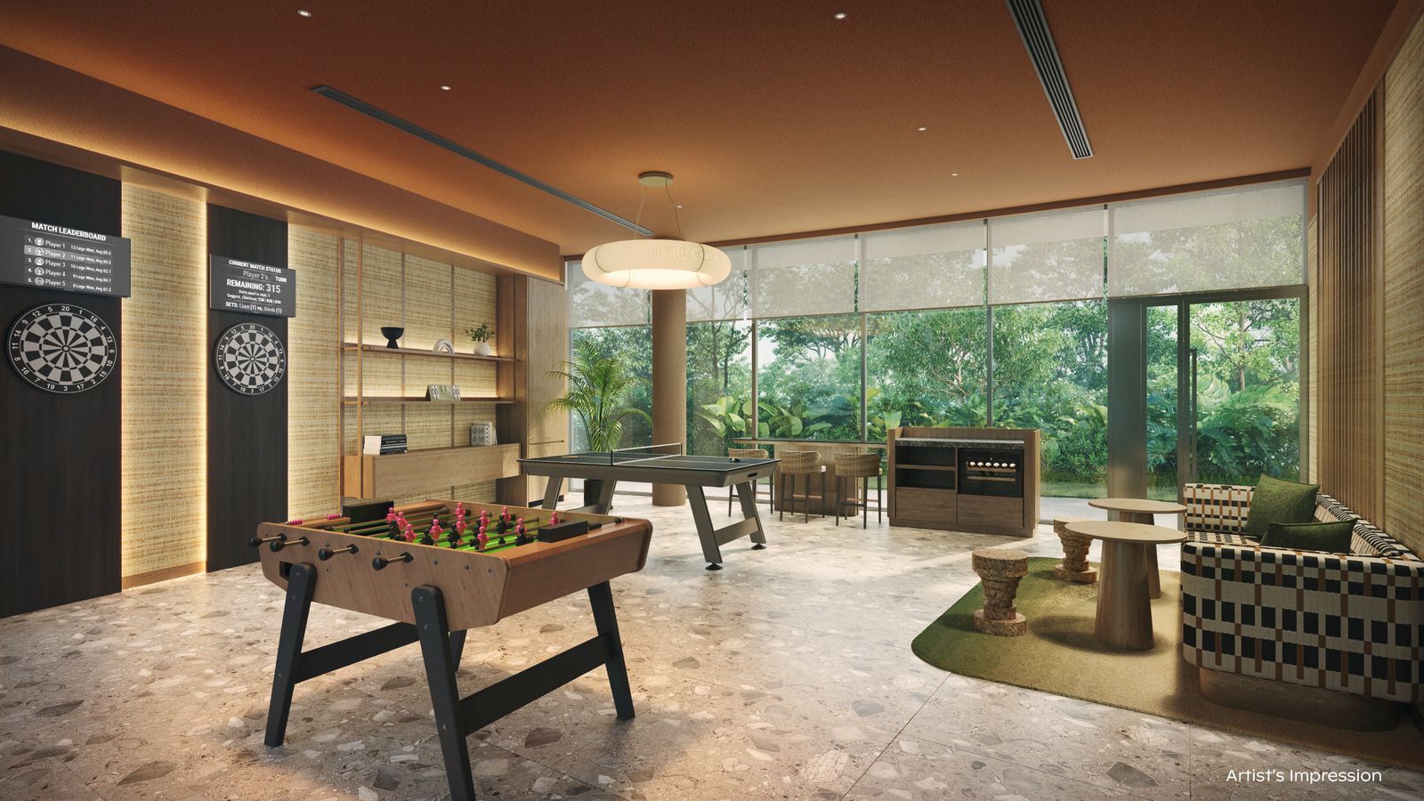 Artist's impression of the Recreation Room